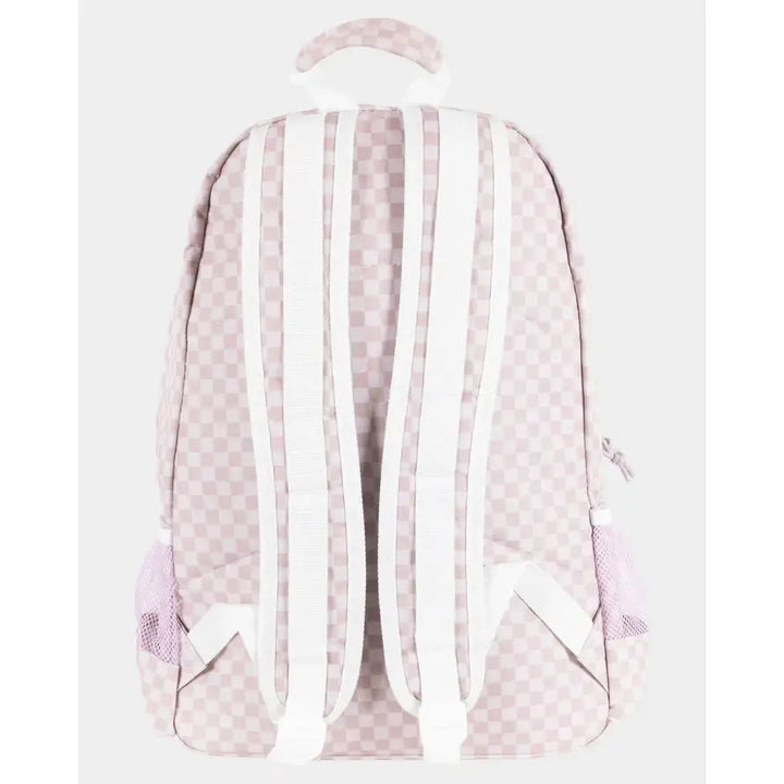 Santa Cruz Ribbon Script Checkerboard Backpack - Pink
