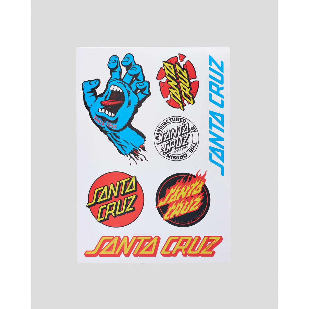 Santa Cruz Screaming Hand Matte Sticker Sheet