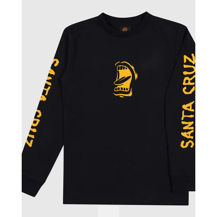 Santa Cruz Screaming Mouth Mono Front Long Sleeve T-Shirt