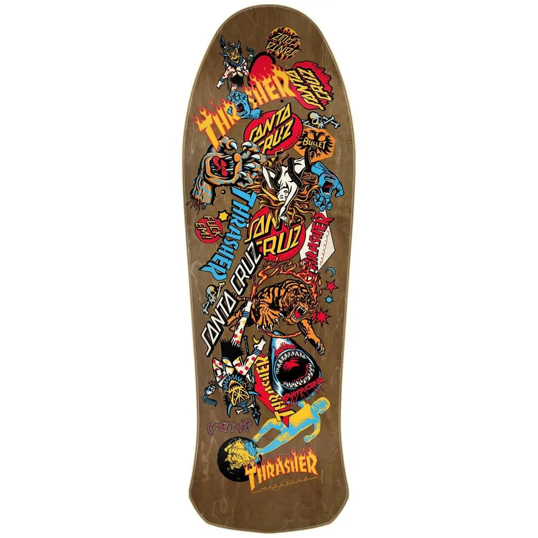 Santa Cruz x Thrasher Salba Oops Deck 