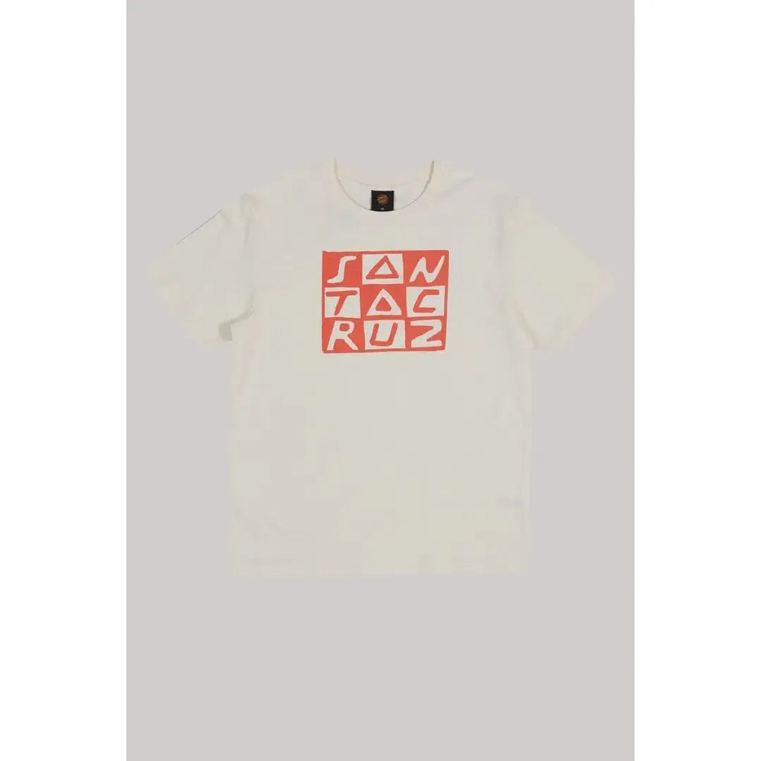 Santa Cruz Youth Checker Block Front Oversized T Shirt 