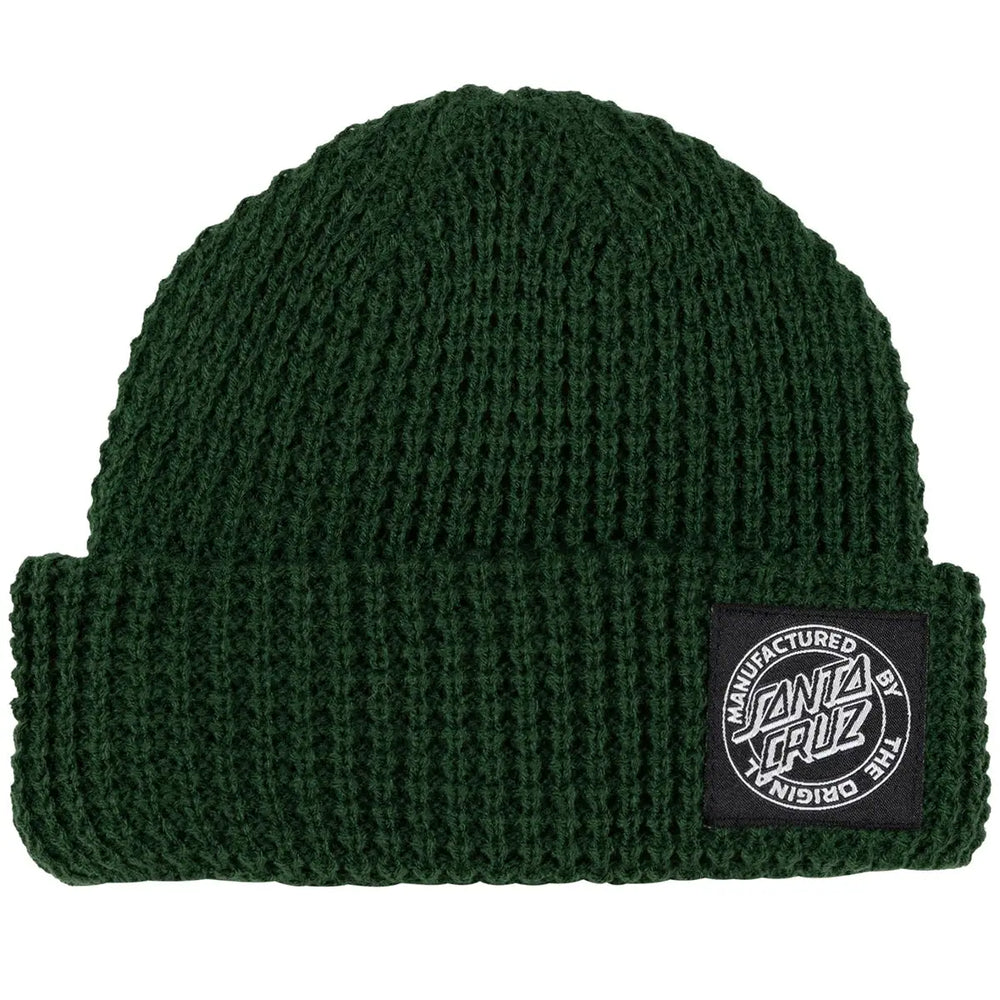 Santa Cruz Youth MFG Dot Beanie - Dark Green