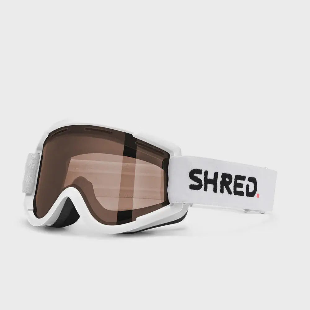 Shred Nastify Goggles - Pure White Caramel