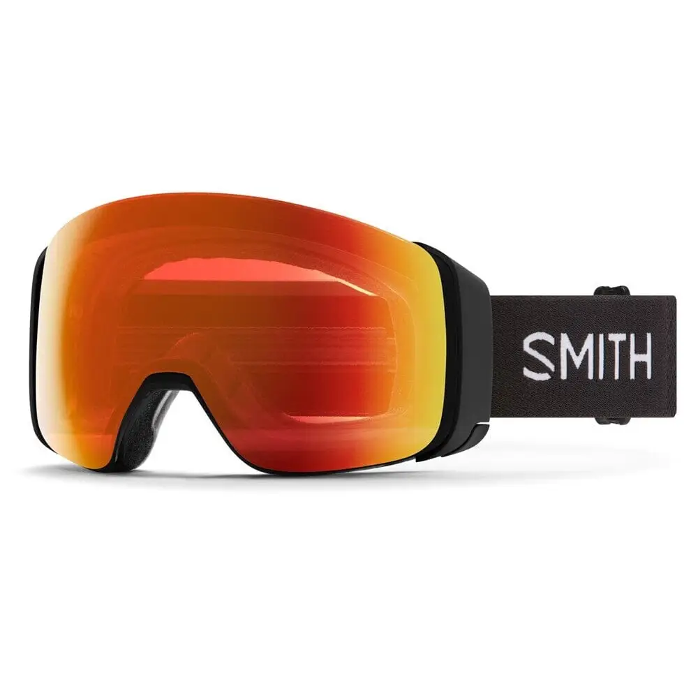 Smith 4d Mag Snow Goggles 2025 Black / Everyday Red / Storm Yellow Flash 