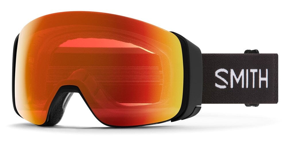 Smith 4d Mag Snow Goggles 2025 Black / Everyday Red / Storm Yellow Flash 