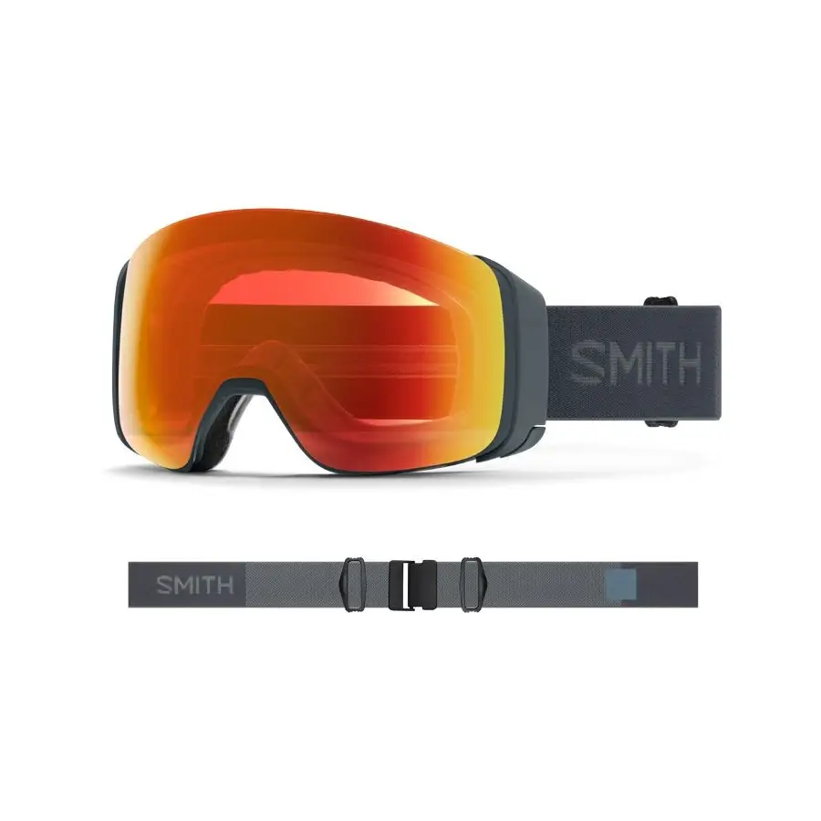 Smith 4d Mag Snow Goggles 2025 Slate / Everyday Red / Storm Yellow Flash - 