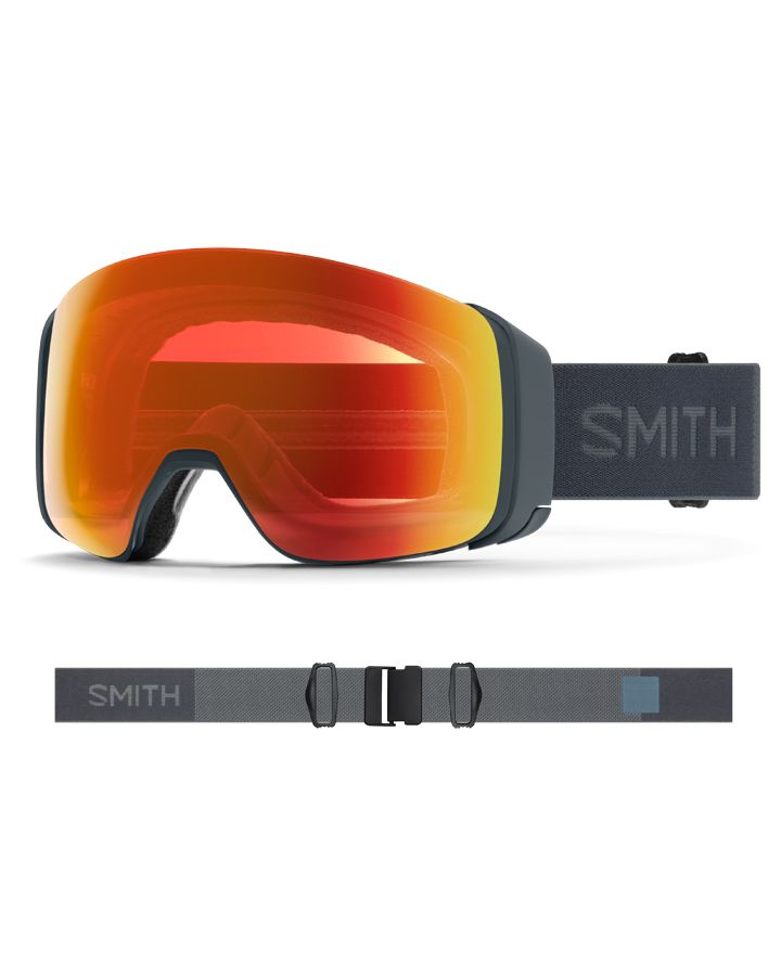 Smith 4d Mag Snow Goggles 2025 Slate / Everyday Red / Storm Yellow Flash - 