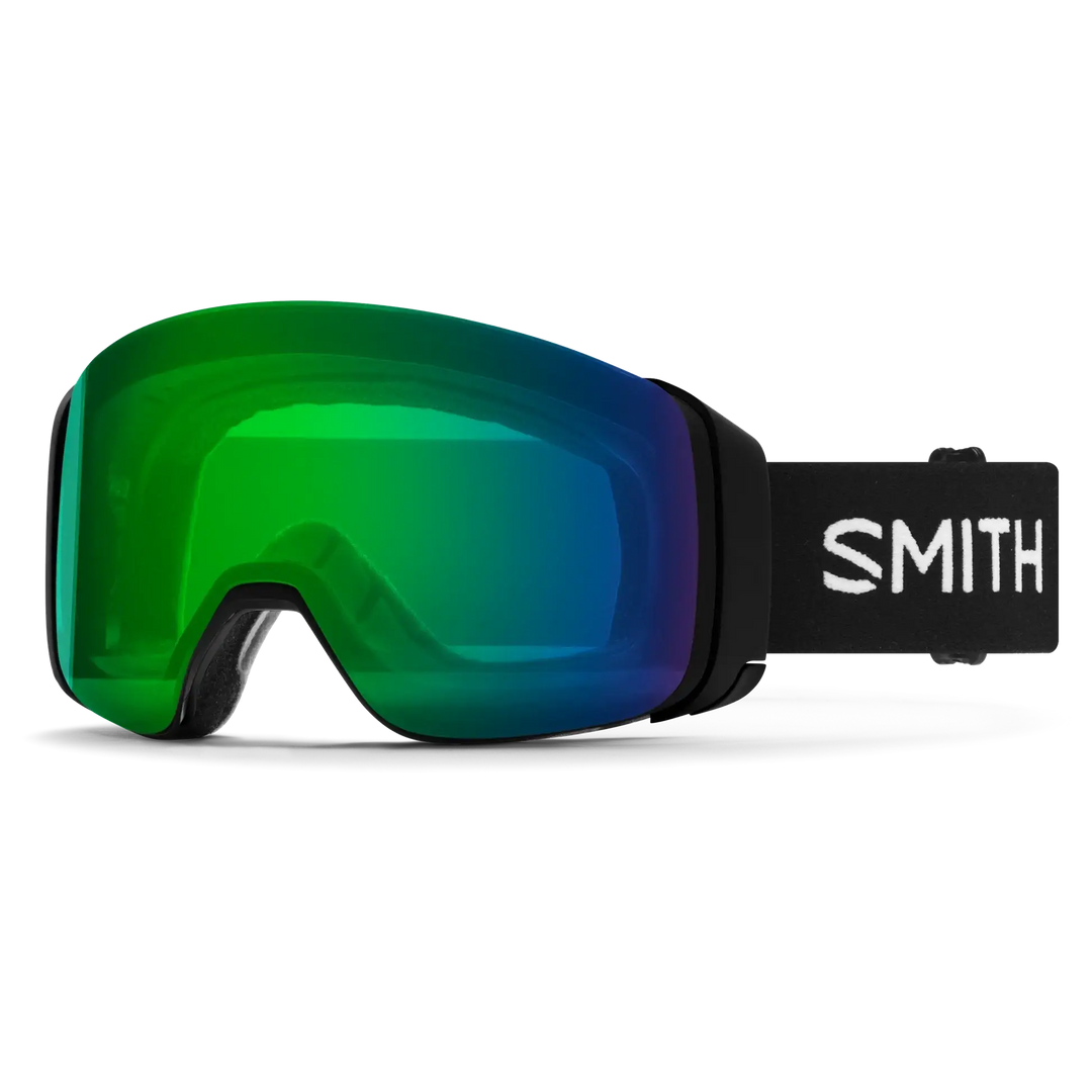 Smith 4D Mag Snow Goggles - Black / Chromapop Everyday Green Mirror
