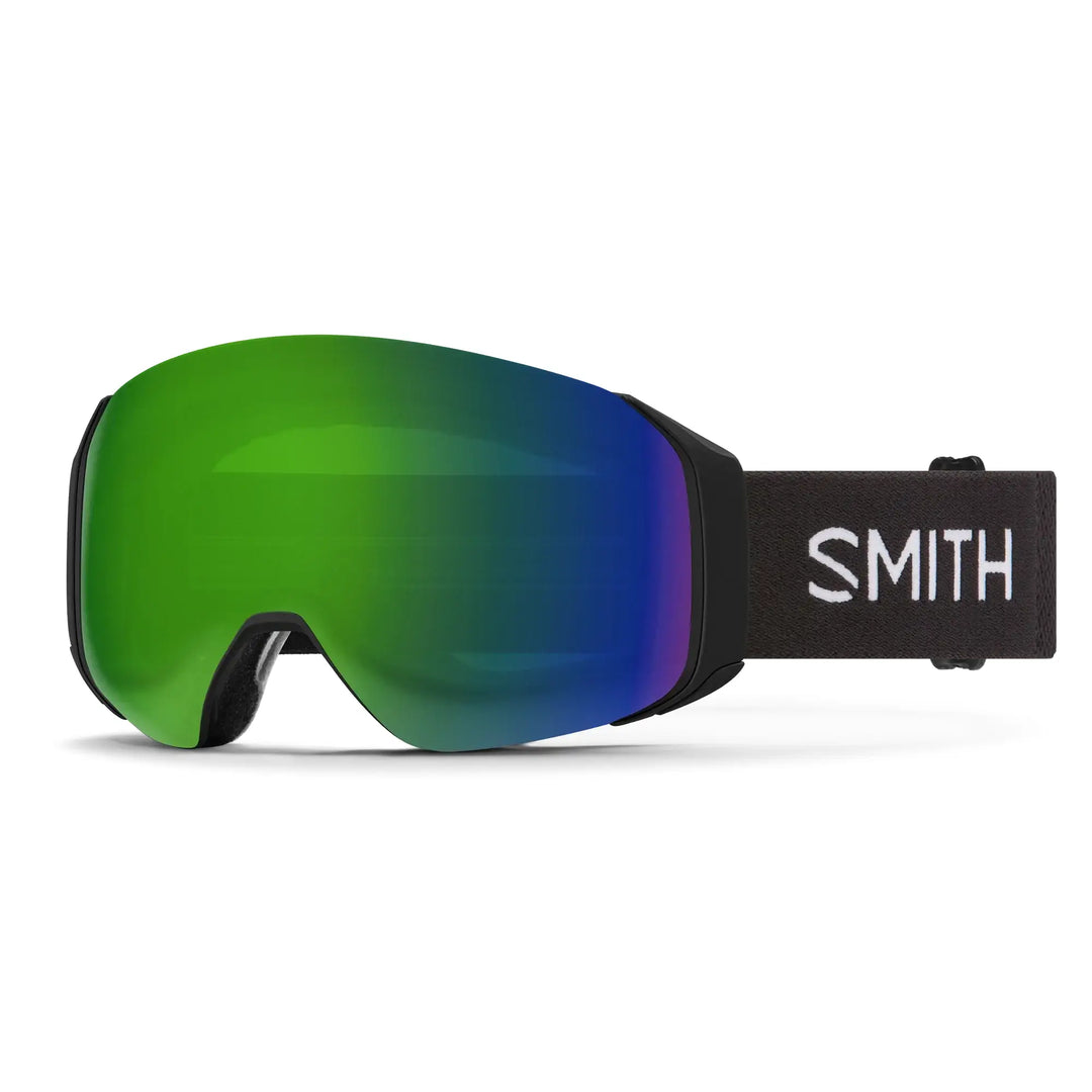 Smith 4D Mag Snow Goggles - Black / CP Sun Green Mirror / CP Storm Rose Flash