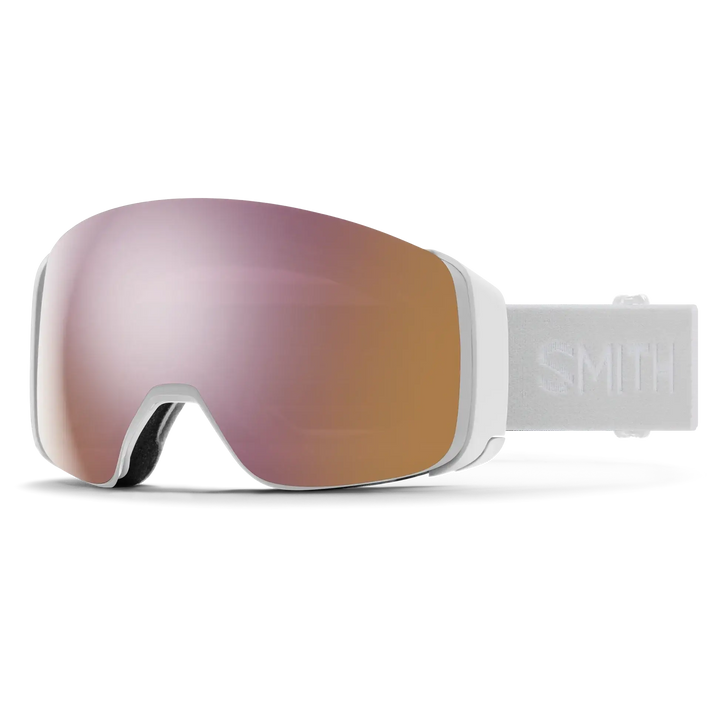 Smith 4D Mag Snow Goggles - White Vapor / Chromapop Everyday Rose Gold Mirror
