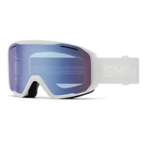 Smith Blazer Snow Goggles - White / Blue Sensor Mirror / Extra Lens Not Included