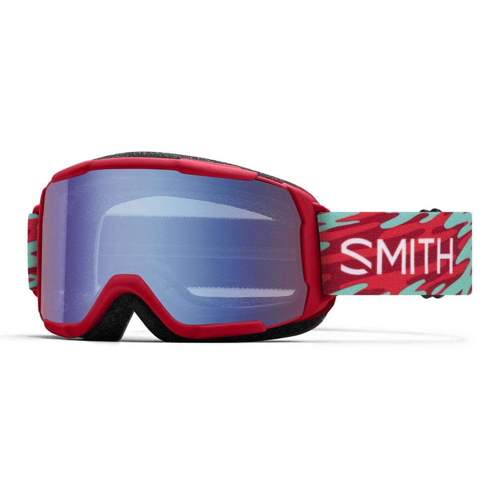 Smith Daredevil Snow Goggles 2024 Crimson Swirled Blue Sensor Mirror / Extra Lens Not Included 