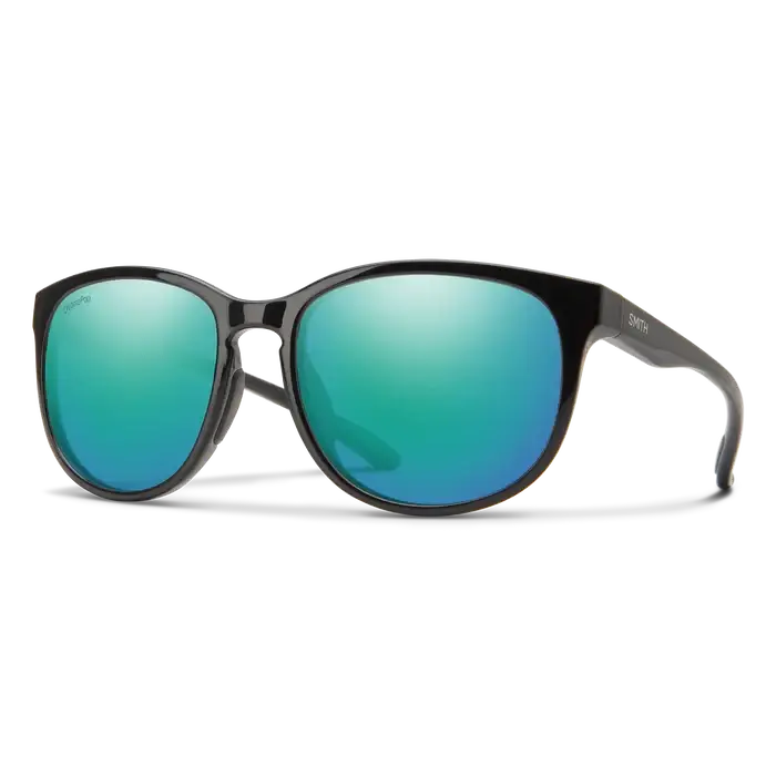 Smith Lake Shasta Polarised Sunglasses Black / CP Polarised Opal Mirror 
