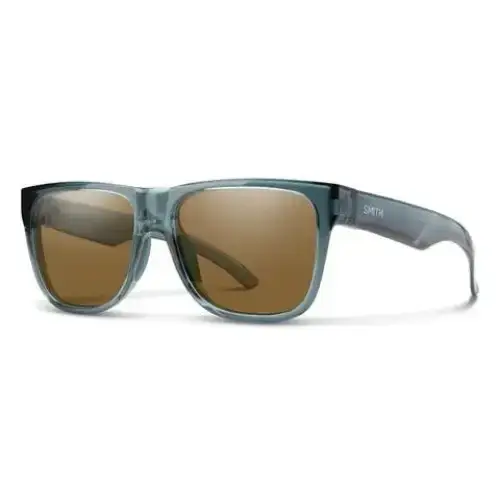 Smith Lowdown 2 Polarised Sunglasses Crystal Stone Green / CP Polarised Brown 