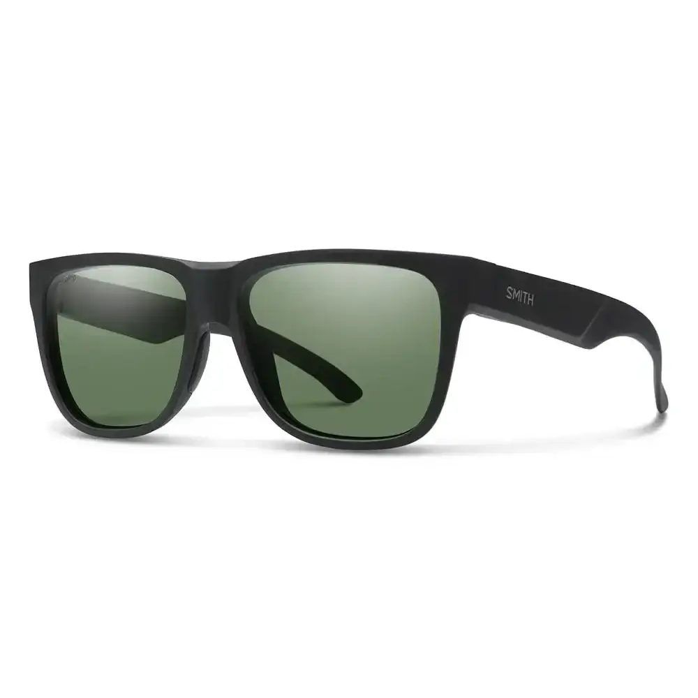 Smith Lowdown 2 Polarised Sunglasses Matte Black / CP Polarised Grey Green 