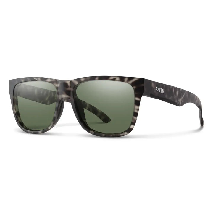 Smith Lowdown 2 Polarised Sunglasses - Matte Grey Tortoise / CP Polarised Grey Green