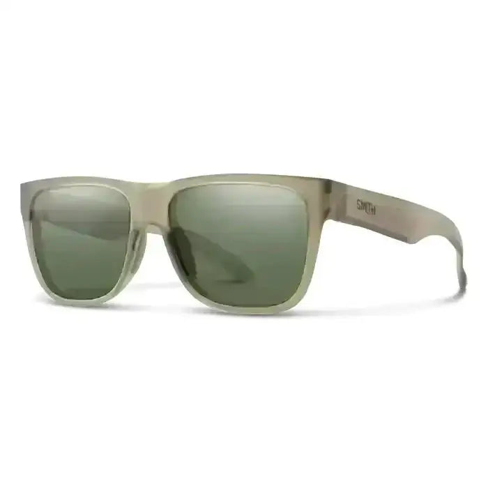 Smith Lowdown 2 Polarised Sunglasses Matte Summit Crystal / CP Polarised Grey Green 