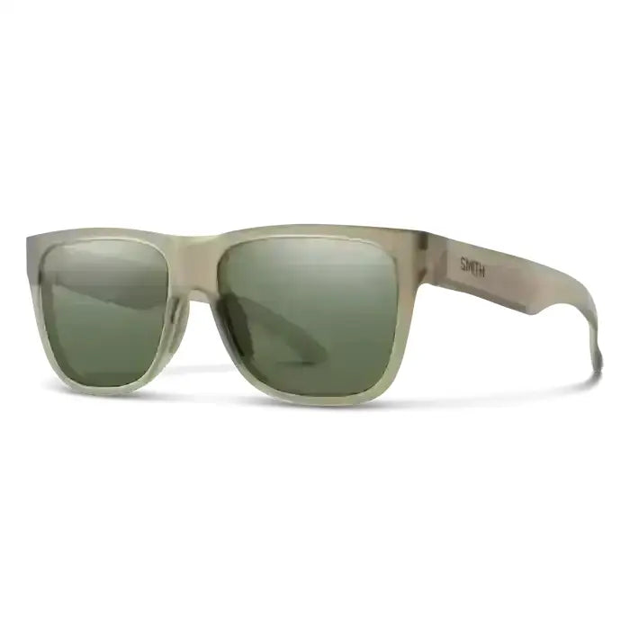 Smith Lowdown 2 Polarised Sunglasses Matte Summit Crystal / CP Polarised Grey Green 