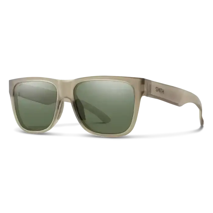 Smith Lowdown 2 Polarised Sunglasses Matte Summit Crystal / CP Polarised Grey Green 