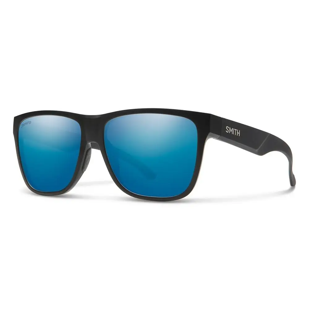 Smith Lowdown XL 2 Polarised Sunglasses Matte Black / CP Polarised Blue Mirror 