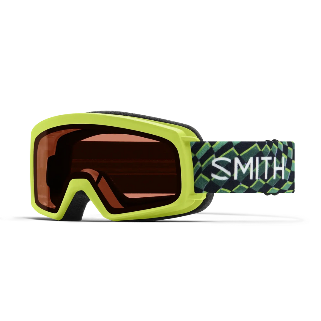 Smith Rascal Kids Snow Goggles - Electric Lime Left Turn / RC36