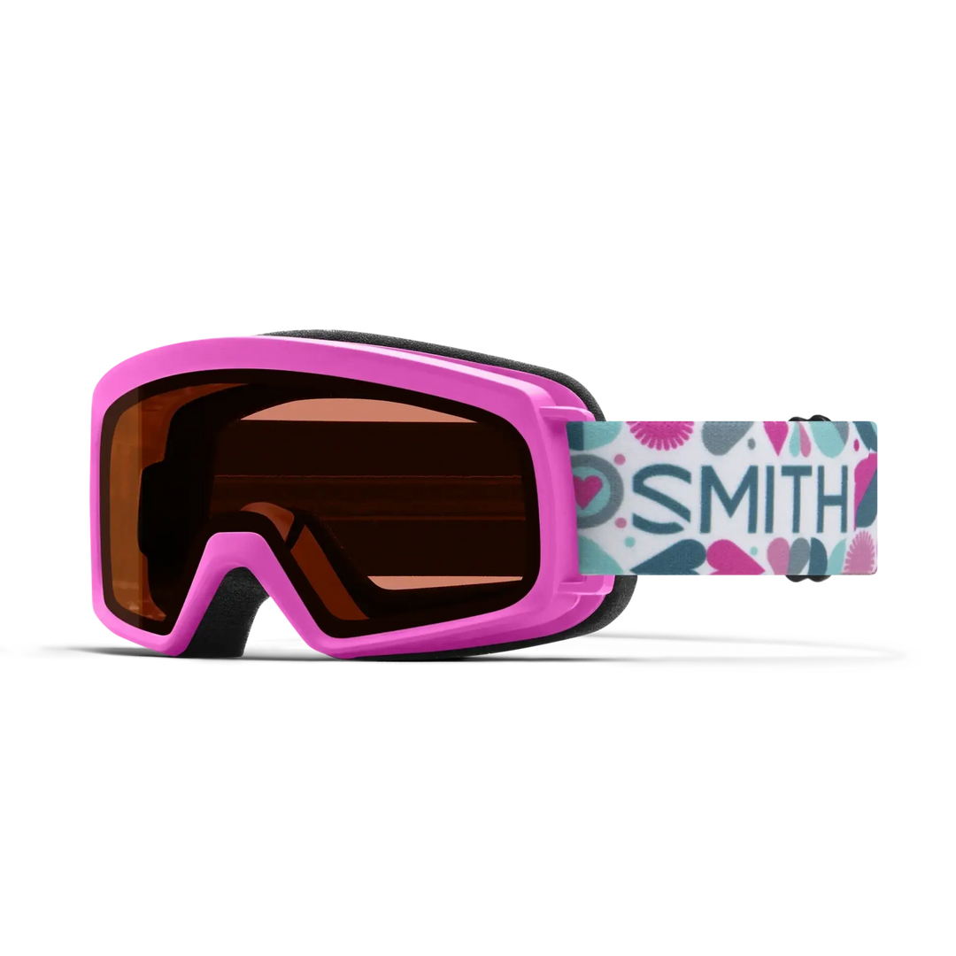 Smith Rascal Kids Snow Goggles - Vivid Pink Hearts / RC36