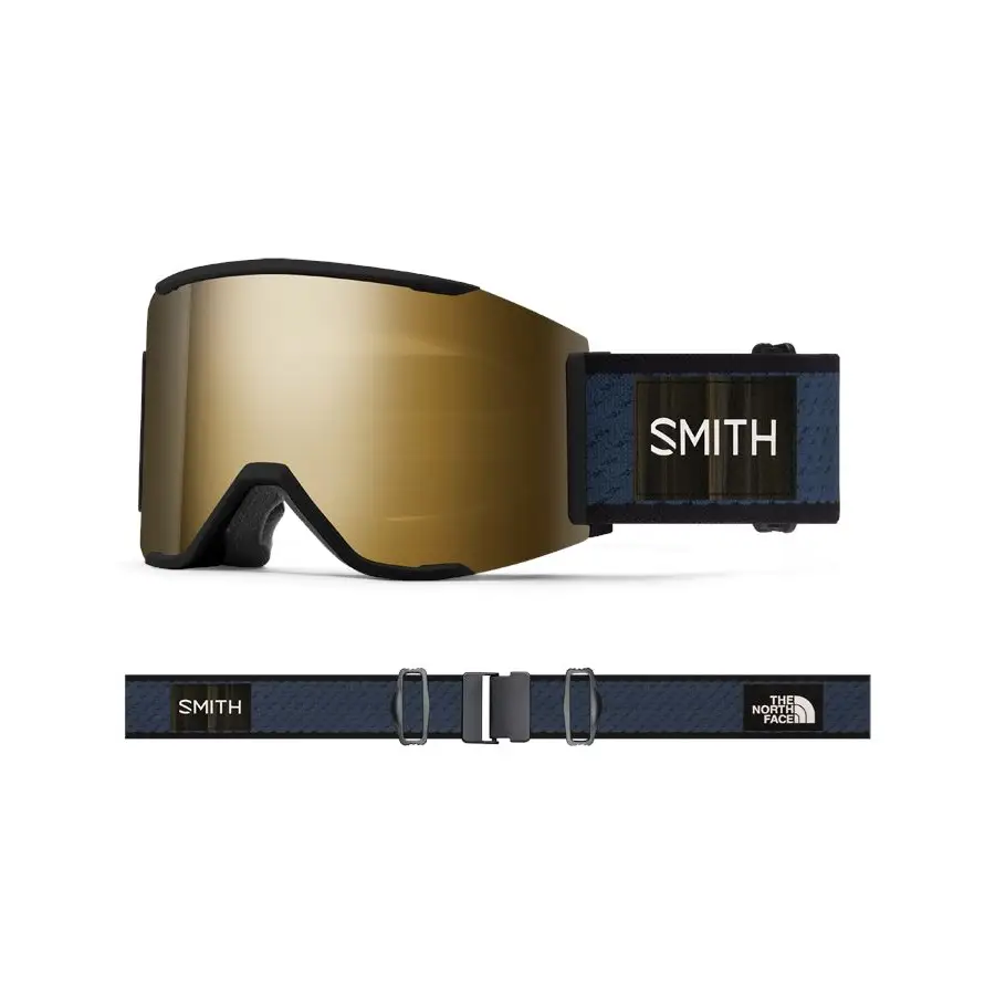 Smith Squad MAG Snow Goggles 2024 TNF Shady Blue x Smith / CP Sun Black Gold Mirror 