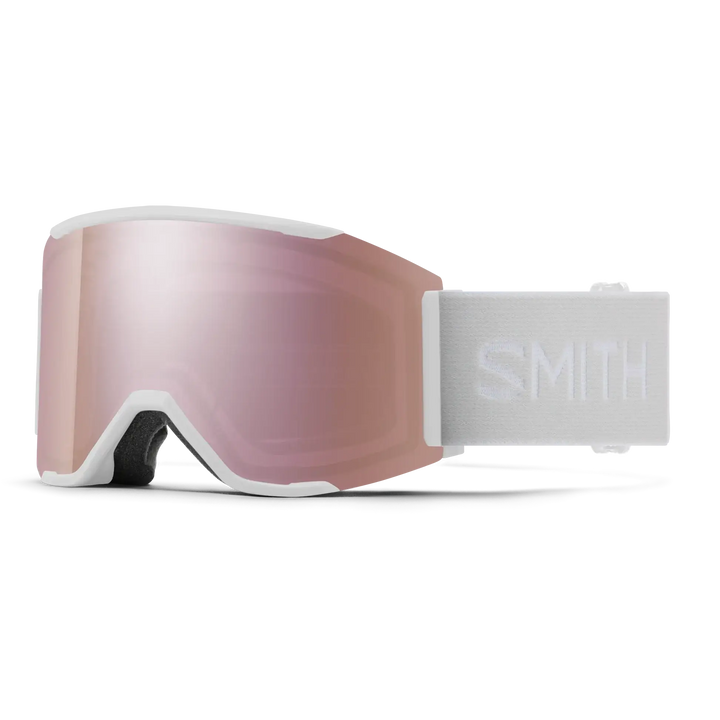Smith Squad Mag Snow Goggles - White Vapor / Chromapop Everyday Rose Gold Mirror