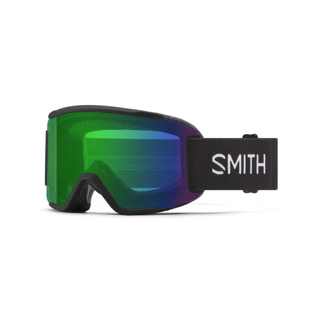 Smith Squad S Snow Goggles - Black / Chromapop Everyday Green Mirror
