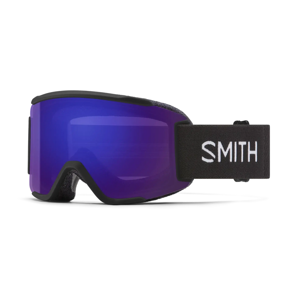 Smith Squad S Snow Goggles - Black / Chromapop Everyday Violet Mirror