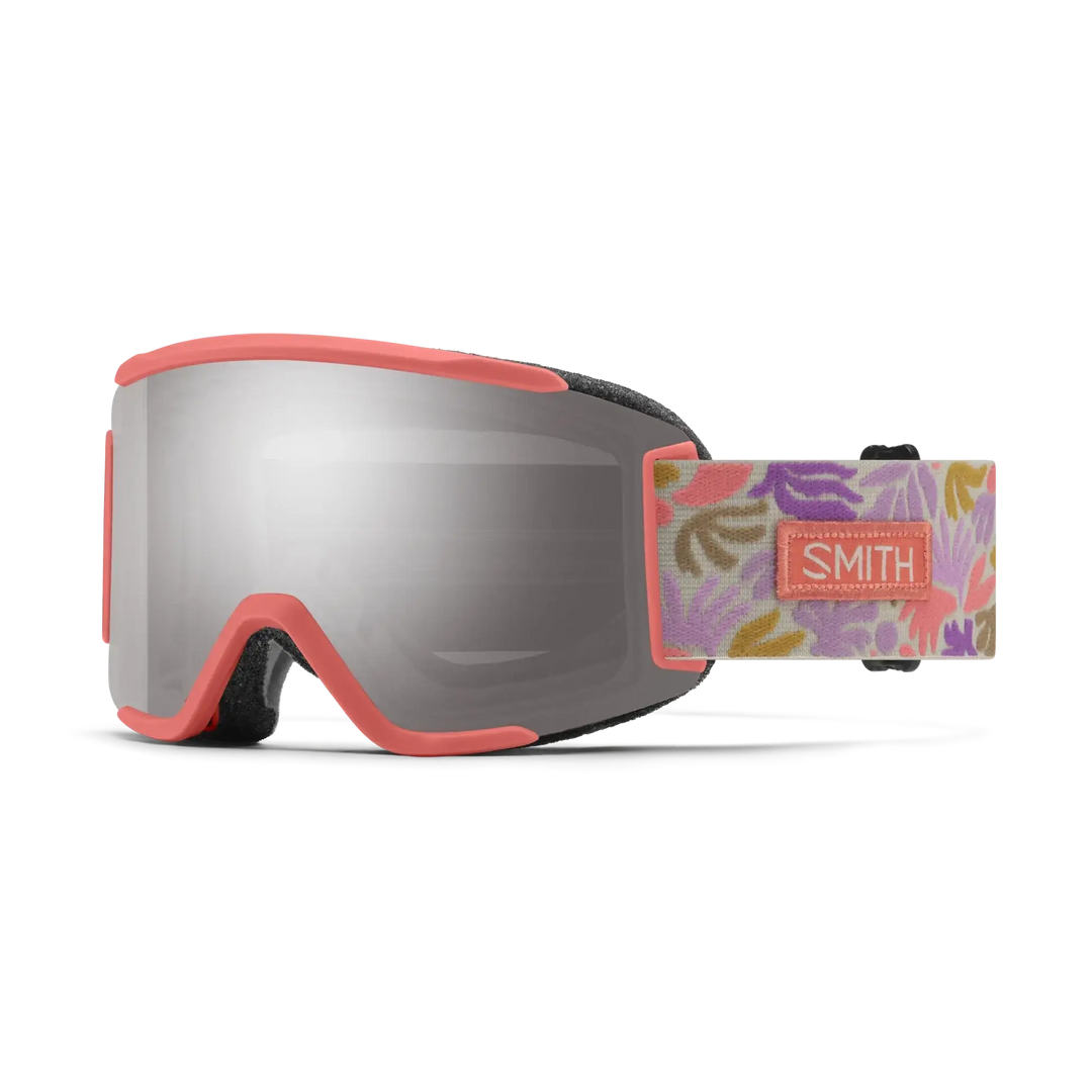Smith Squad S Snow Goggles - Flare Flora / Chromapop Sun Platinum Mirror