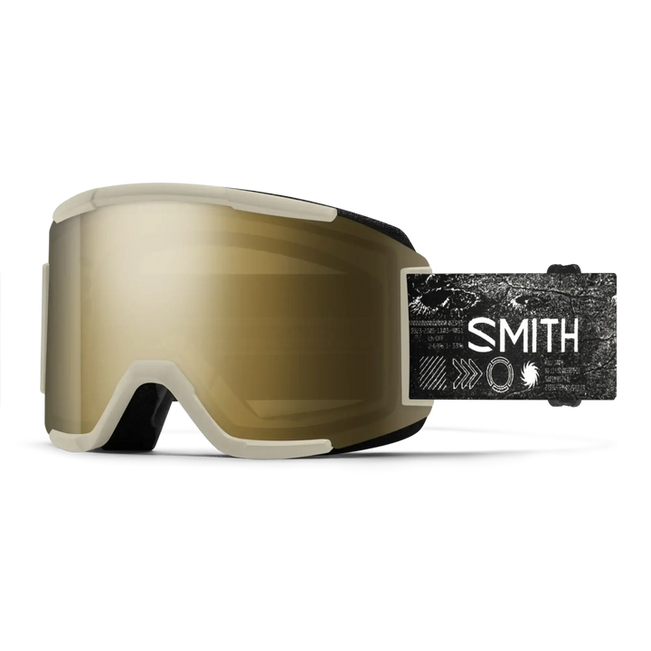 Smith Squad Snow Goggle - Chalk Space Invader / ChromaPop Sun Black Gold Mirror / Clear