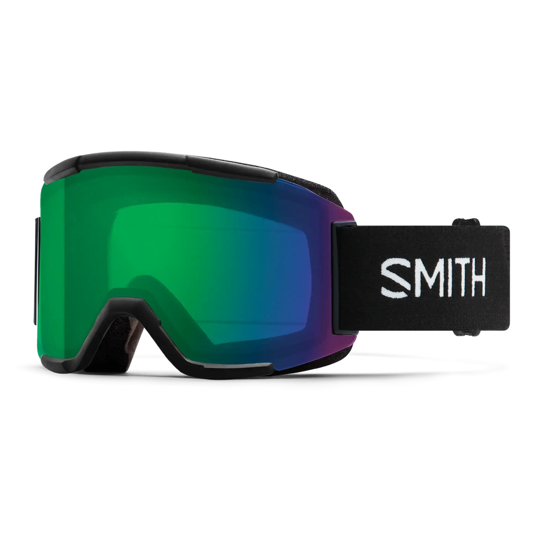 Smith Squad Snow Goggles - Black / Chromapop Everyday Green Mirror
