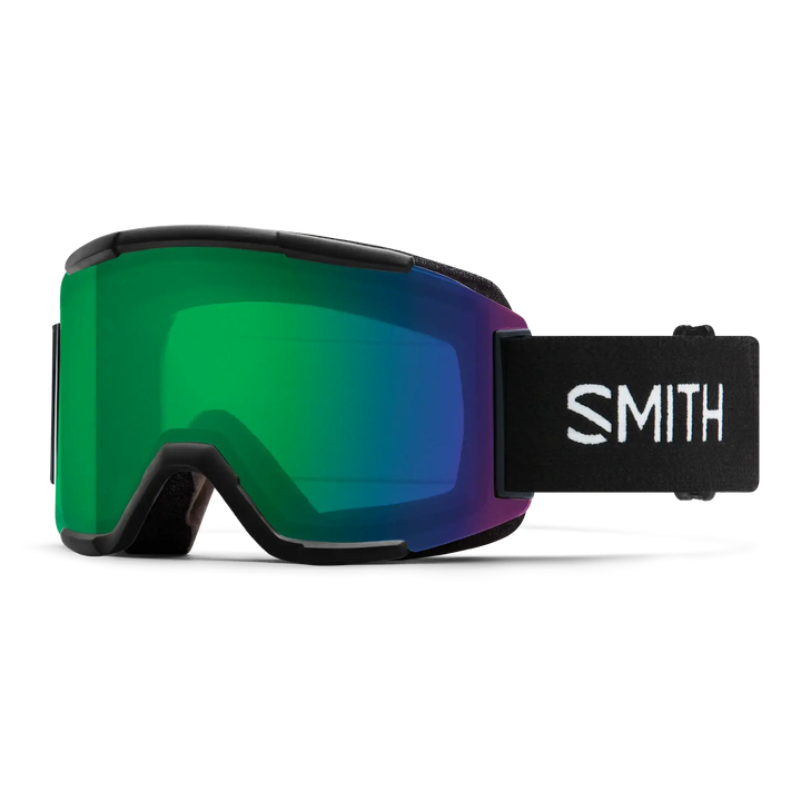 Smith Squad Snow Goggles - Black / Chromapop Everyday Green Mirror