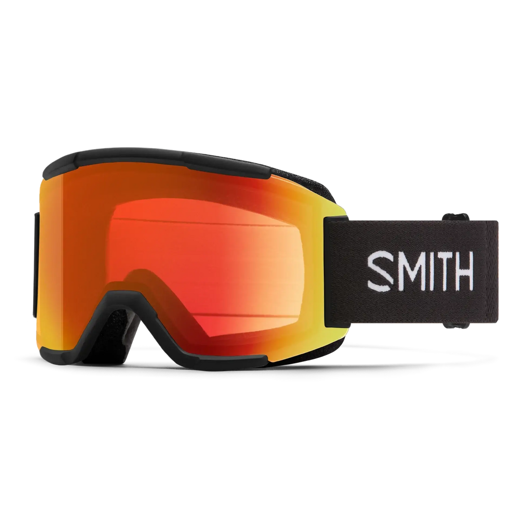 Smith Squad Snow Goggles - Black / Chromapop Everyday Red Mirror