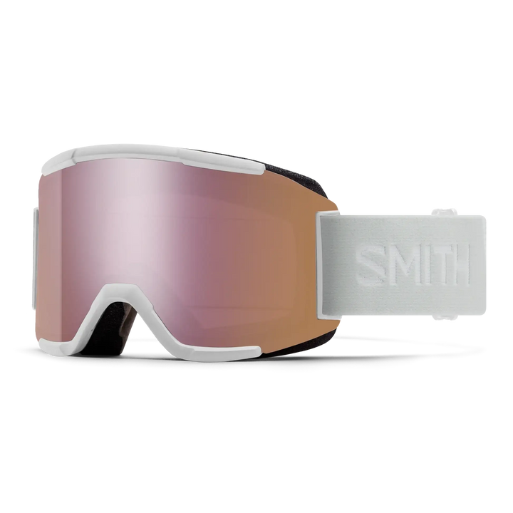 Smith Squad Snow Goggles - White Vapor / Chromapop Everyday Rose Gold Mirror