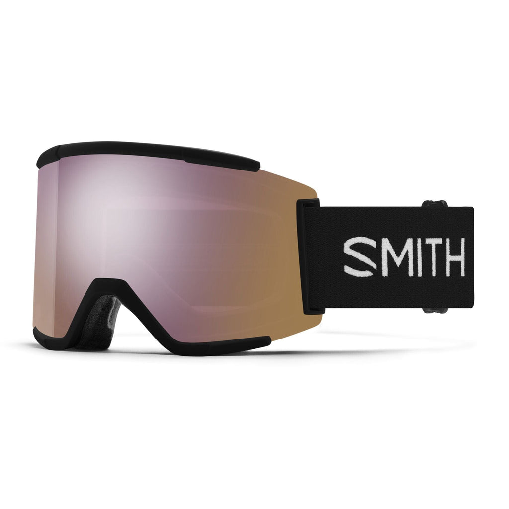 Smith Squad XL Snow Goggles 2024 Black / ChromaPop Everyday Rose Gold Mirror 22% VLT / Chromapop Storm Blue Sensor Mirror 55% VLT 