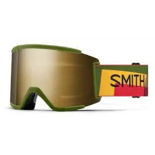 Smith Squad XL Snow Goggles 2024 High Fives / CP Sun Black Gold Mirror 