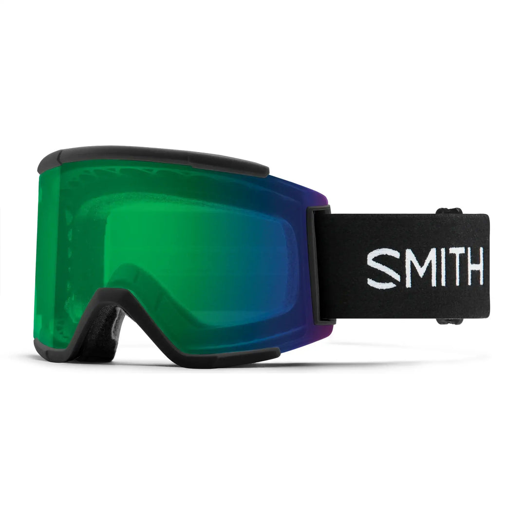 Smith Squad XL Snow Goggles - Black / Chromapop Everyday Green Mirror