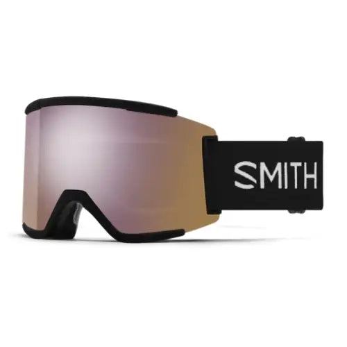 Smith Squad XL Snow Goggles - Black / ChromaPop Everyday Rose Gold Mirror 22% VLT / Chromapop Storm Blue Sensor Mirror