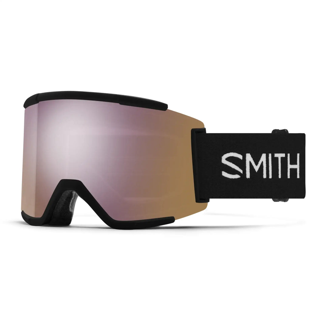 Smith Squad XL Snow Goggles - Black / Chromapop Everyday Rose Gold Mirror