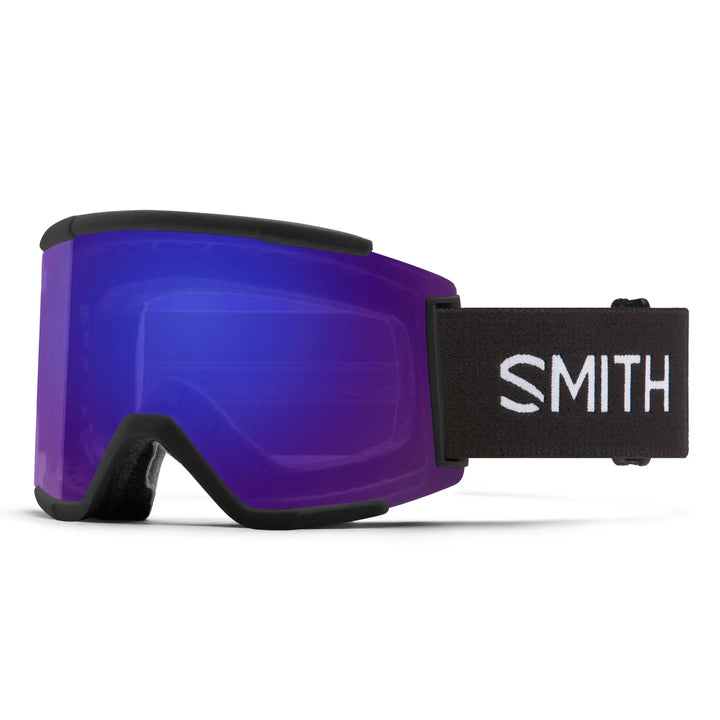 Smith Squad XL Snow Goggles - Black / Chromapop Everyday Violet Mirror