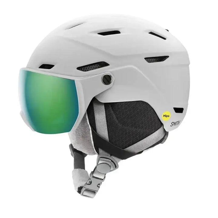 Smith Survey Jr. MIPS 2025 Matte White / Green Mirror YS/YM 