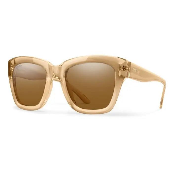 Smith Sway Polarised Sunglasses Champagne Crystal / CP Polarised Brown 