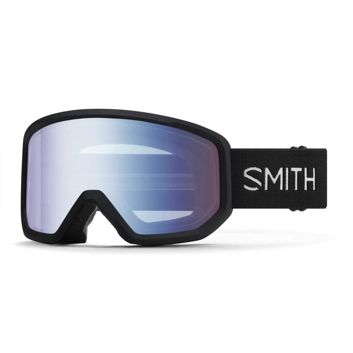 Smith Transfer Snow Goggles - Black / Blue Sensor Mirror