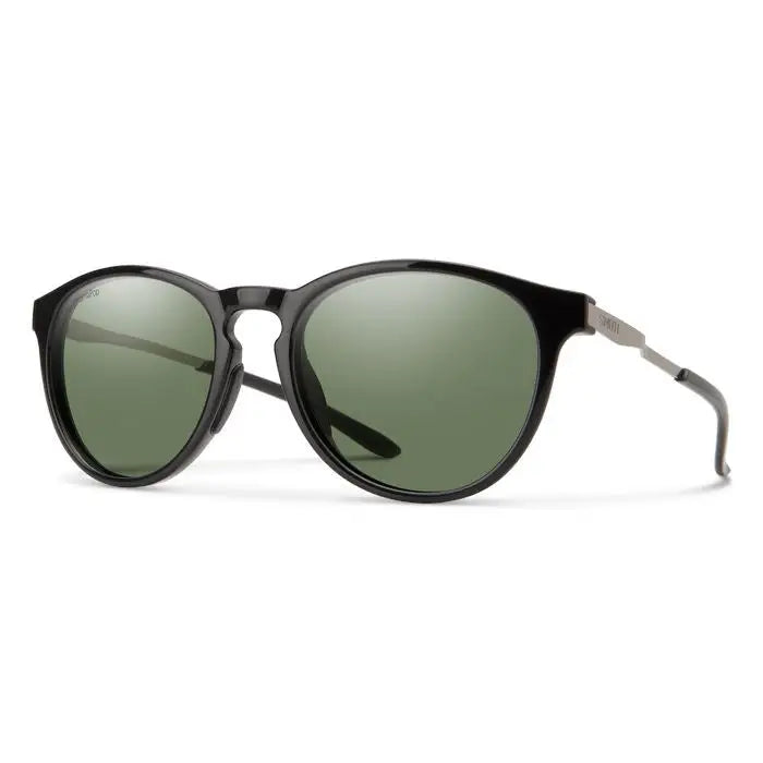 Smith Wander Polarised Sunglasses Black / CP Polarised Grey Green 