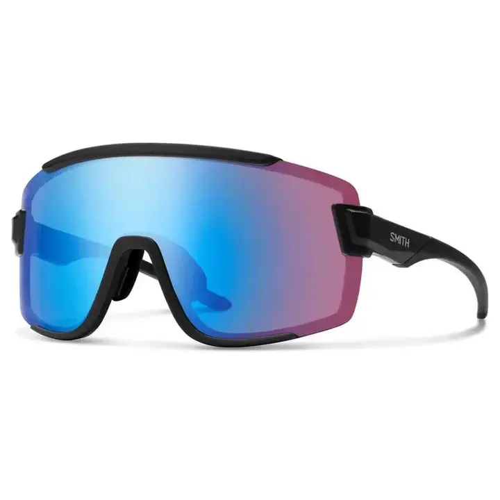 Smith Wildcat Sunglasses Matte Black / CP Low Light Rose Blue Mirror 