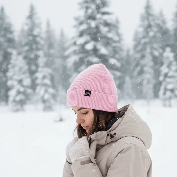 Spacecraft Ash Cuff Beanie - Pink