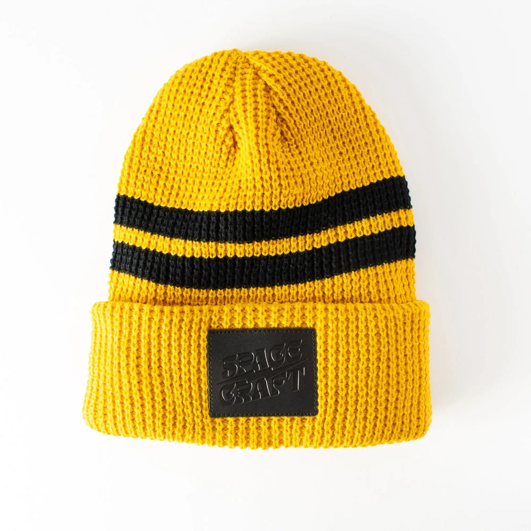 Spacecraft Striped Index Beanie 2024 - Mustard
