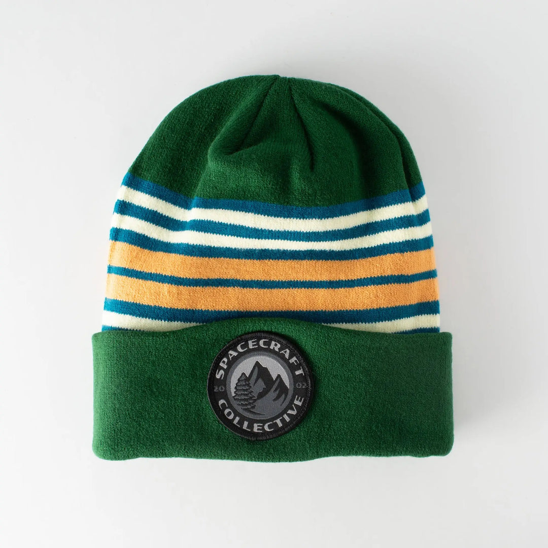 Spacecraft Striped Lotus Beanie - Forest